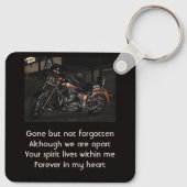 Memorial Keepsake Motorcycle Biker Sleutelhanger (Achterkant)