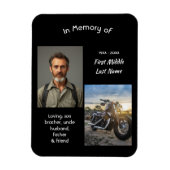 Memorial Keepsake Motorcycle Chopper Magneet (Verticaal)