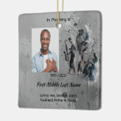 Memorial Keepsake Music Jazz Band Keramisch Ornament (Links)