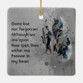 Memorial Keepsake Music Jazz Band Keramisch Ornament (Achterkant)