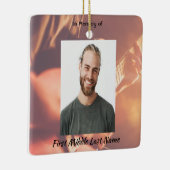 Memorial Keepsake Musician Piano Guitar Keramisch Ornament (Rechts)