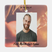 Memorial Keepsake Musician Piano Guitar Keramisch Ornament (Voorkant)