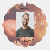 Memorial Keepsake Musician Piano Guitar Ornament Kaart (Voorkant)