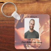 Memorial Keepsake Musician Piano Guitar Sleutelhanger (Voorkant)