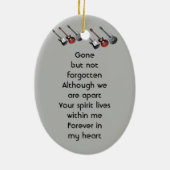 Memorial Keepsake Muzikant Gitaarmuziek Keramisch Ornament (Achterkant)