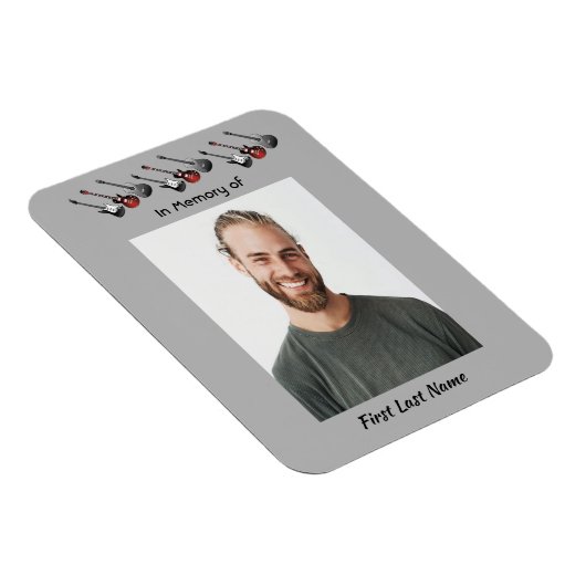 Memorial Keepsake Muzikant Gitaarmuziek Magneet (Rechterzijde)