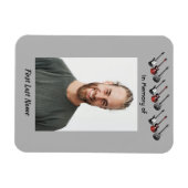 Memorial Keepsake Muzikant Gitaarmuziek Magneet (Horizontaal)