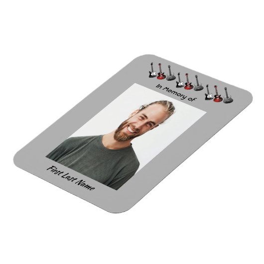 Memorial Keepsake Muzikant Gitaarmuziek Magneet (Linkerzijde)
