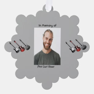 Memorial Keepsake Muzikant Gitaarmuziek Ornament Kaart