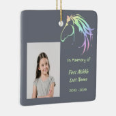 Memorial Keepsake Pastel Horse Art Keramisch Ornament (Rechts)