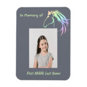 Memorial Keepsake Pastel Horse Art Magneet (Verticaal)