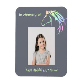 Memorial Keepsake Pastel Horse Art Magneet