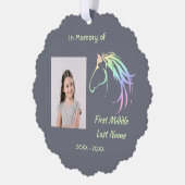 Memorial Keepsake Pastel Horse Art Ornament Kaart (Links)