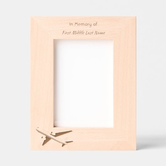  Memorial Keepsake Pilot Airplane Flying Gegraveerde Lijstjes (Voorkant)