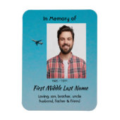  Memorial Keepsake Pilot Airplane Flying Magneet (Verticaal)