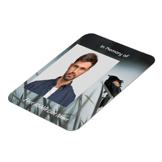  Memorial Keepsake  Red-wing Blackbird Magneet (Linkerzijde)