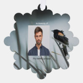 Memorial Keepsake  Red-wing Blackbird Ornament Kaart (Voorkant)