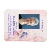 Memorial Keepsake Remembrance Bluebird Garden Magneet (Horizontaal)