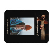 Memorial Keepsake Remembrance Muziekgitaar Magneet (Horizontaal)