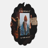 Memorial Keepsake Remembrance Muziekgitaar Ornament Kaart (Rechts)