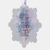 Memorial Keepsake Remembrance Wolf Ornament Kaart (Links)