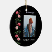  Memorial Keepsake  Roses Garden Flowers Keramisch Ornament (Rechts)