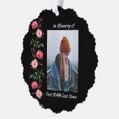 Memorial Keepsake Roses Garden Flowers Ornament Kaart (Links)