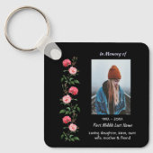 Memorial Keepsake Roses Garden Flowers Sleutelhanger (Voorkant)