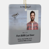  Memorial Keepsake Sandpiper Shore Bird  Keramisch Ornament (Rechts)