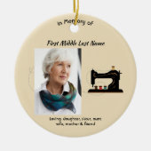 Memorial Keepsake Seamstress  Keramisch Ornament (Voorkant)