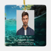 Memorial Keepsake Service Deep Sea Diving Diver Keramisch Ornament (Voorkant)