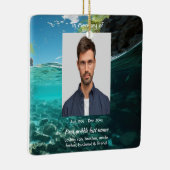 Memorial Keepsake Service Deep Sea Diving Diver Keramisch Ornament (Rechts)