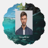 Memorial Keepsake Service Deep Sea Diving Diver Ornament Kaart (Voorkant)