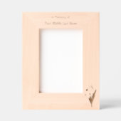 Memorial Keepsake  Snowdrop Flowers Gegraveerde Lijstjes (Voorkant)