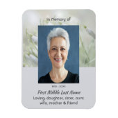 Memorial Keepsake Snowdrop Flowers Magneet (Verticaal)