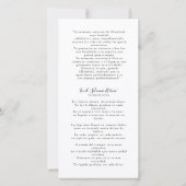 Memorial Keepsake Spaans begrafenis foto Bladwijze (Achterkant)