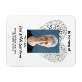Memorial Keepsake Tree Life Heart Love Magneet (Horizontaal)