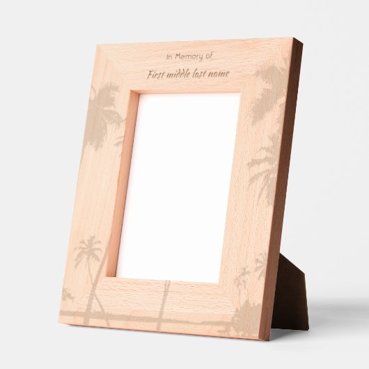Memorial Keepsake Tropical Beach Gegraveerde Lijstjes (Links)