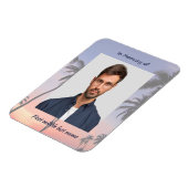 Memorial Keepsake Tropical Beach Magneet (Linkerzijde)
