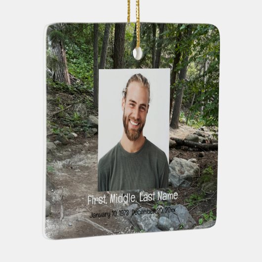 Memorial Keepsake verdwenen, maar niet vergeten Keramisch Ornament (Rechts)