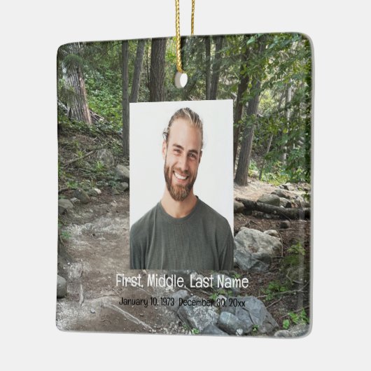 Memorial Keepsake verdwenen, maar niet vergeten Keramisch Ornament (Links)