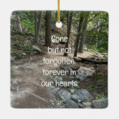 Memorial Keepsake verdwenen, maar niet vergeten Keramisch Ornament (Achterkant)
