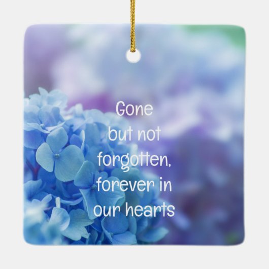 Memorial Keepsake verdwenen, maar niet vergeten Keramisch Ornament (Achterkant)