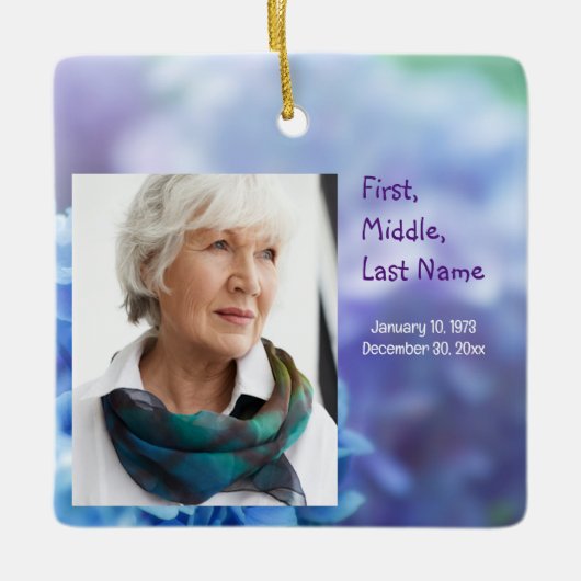 Memorial Keepsake verdwenen, maar niet vergeten Keramisch Ornament (Voorkant)