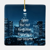 Memorial Keepsake verdwenen, maar niet vergeten Keramisch Ornament (Achterkant)