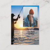 Memorial Keepsake visser Vist vis Visitekaartje (Voorkant)