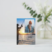 Memorial Keepsake visser Vist vis Visitekaartje (Staand voorkant)