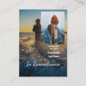 Memorial Keepsake visser Vist vis Visitekaartje (Voorkant)