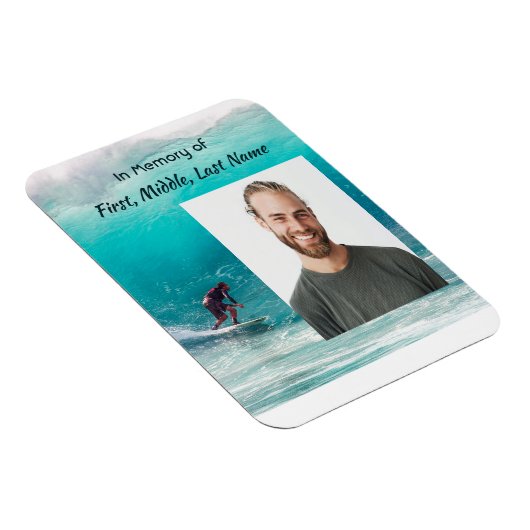  Memorial Keepsake  Wave Surfer Water Magneet (Rechterzijde)
