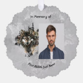  Memorial Keepsake Wolf Wolves Animal art Ornament Kaart (Voorkant)